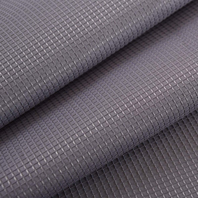 Valea Home Waffle Weave Textured Half Window Tier Curtains for Kitchen Water Repellent Window Covering Bathroom Short Curtains, 72" x 24", Grey, Set of 2 - Image 4